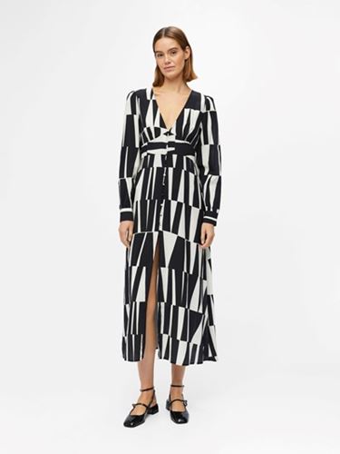 Klänningar/Tunikor - Objtaro long dress – black/sandshell